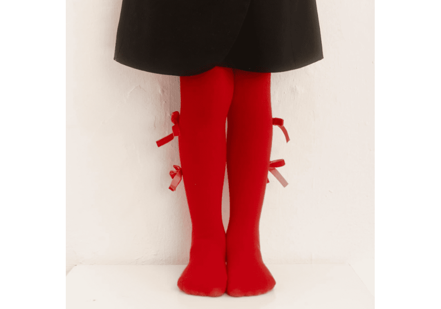 Rajstopy niemowlęce z kokardką| OLYMPIA KIDS STYLE