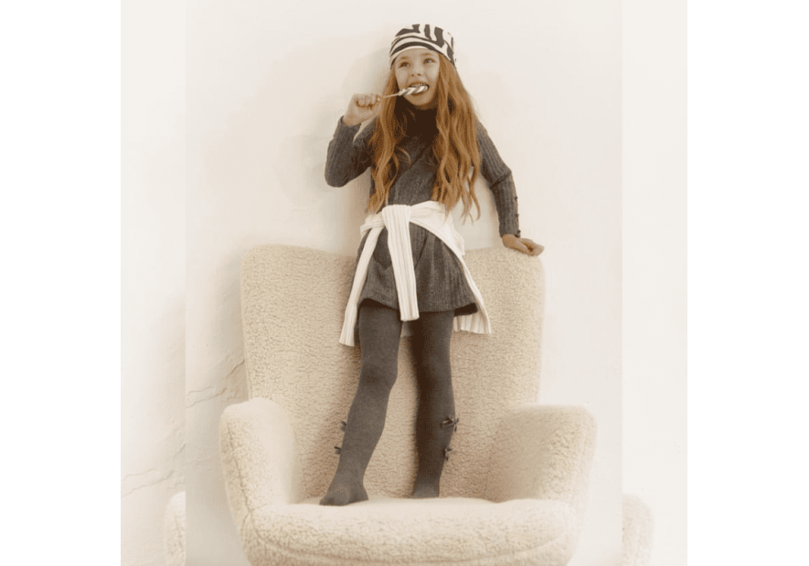 Rajstopy niemowlęce z kokardką| OLYMPIA KIDS STYLE