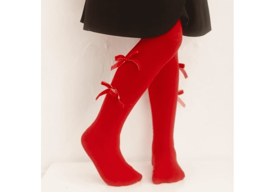 Rajstopy niemowlęce z kokardką| OLYMPIA KIDS STYLE