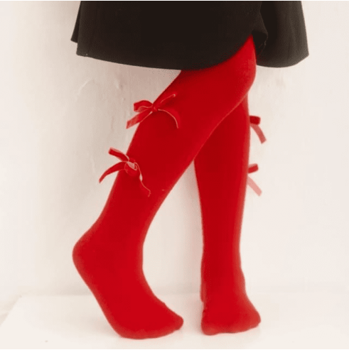 Rajstopy niemowlęce z kokardką| OLYMPIA KIDS STYLE