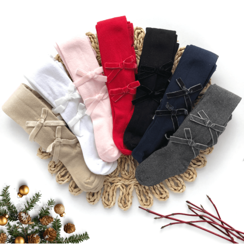 Rajstopy niemowlęce z kokardką| OLYMPIA KIDS STYLE