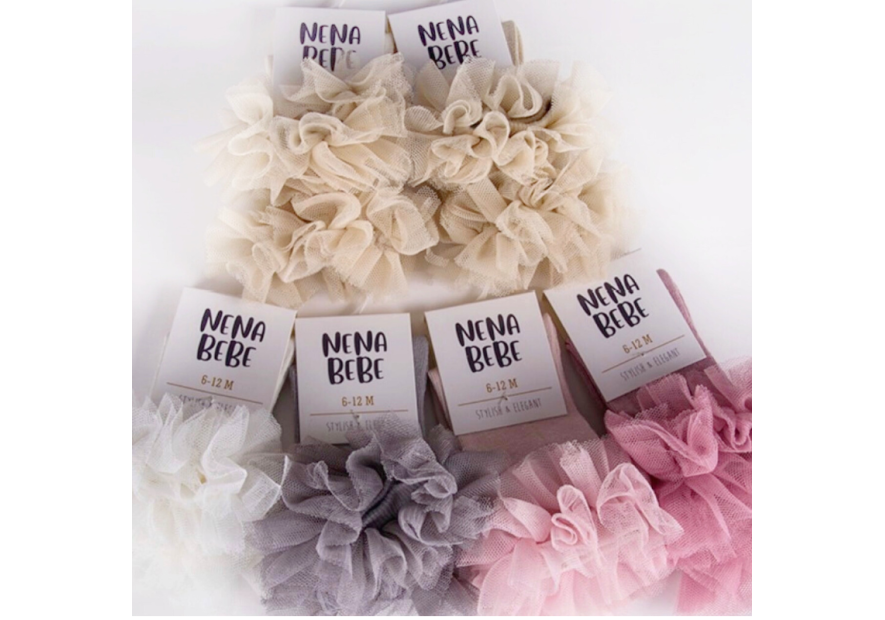 Podkolanówki TUTU – cream  OLYMPIA KIDS STYLE