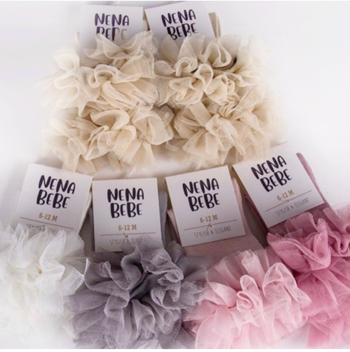 Podkolanówki TUTU – cream  OLYMPIA KIDS STYLE