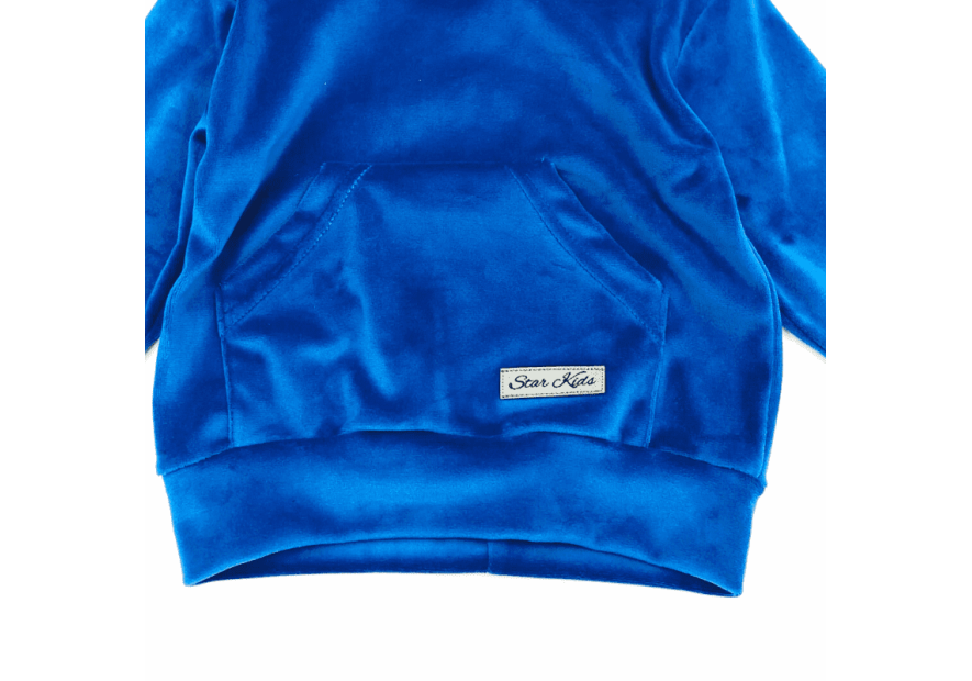 Dres welurowy z kapturem | Olympia Kids Style