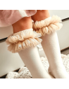 Podkolanówki TUTU – ecru