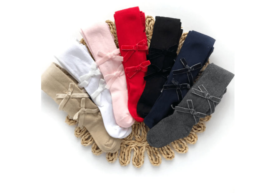 Rajstopy niemowlęce z kokardką| OLYMPIA KIDS STYLE