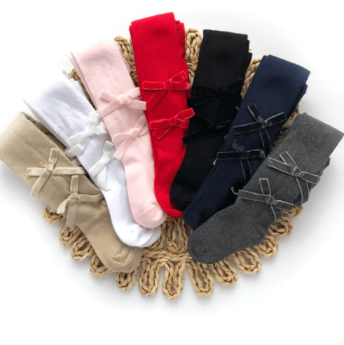 Rajstopy niemowlęce z kokardką| OLYMPIA KIDS STYLE