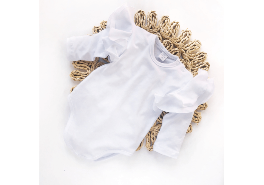 Body dziecięce  MOTYLEK białe