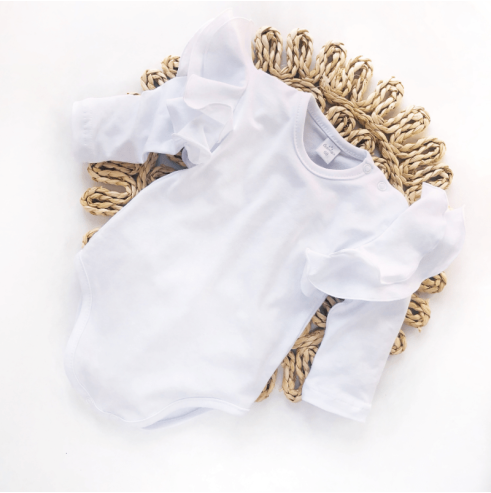 Body dziecięce  MOTYLEK białe