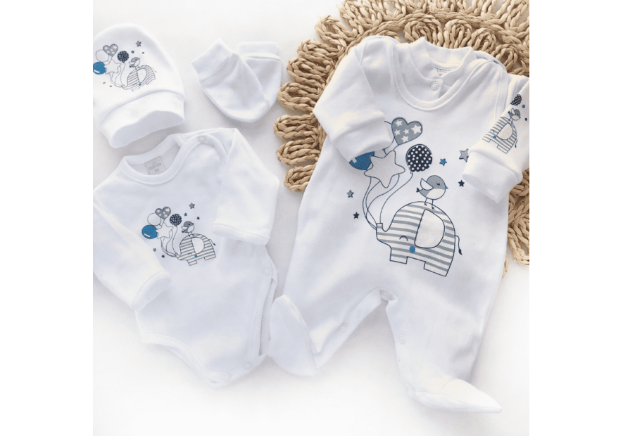 Bawełniana wyprawka dla niemowlaka 5-części