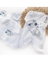 Wyprawka dla niemowlaka 5-cz biała-niebieski