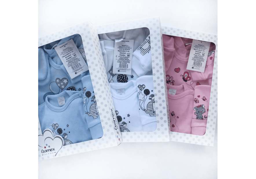 Bawełniana wyprawka dla niemowlaka 5-części | Olympia kids style
