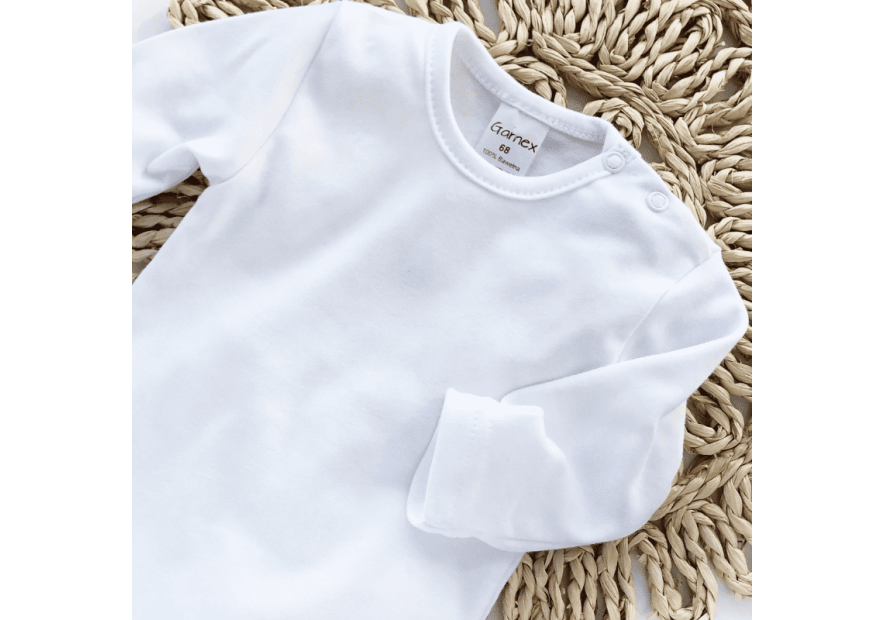 Białe body niemowlęce 100% bawełny  | OLYMPIA KIDS STYLE