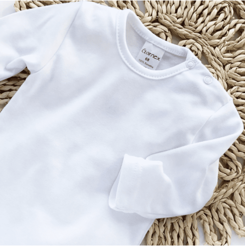 Białe body niemowlęce 100% bawełny  | OLYMPIA KIDS STYLE