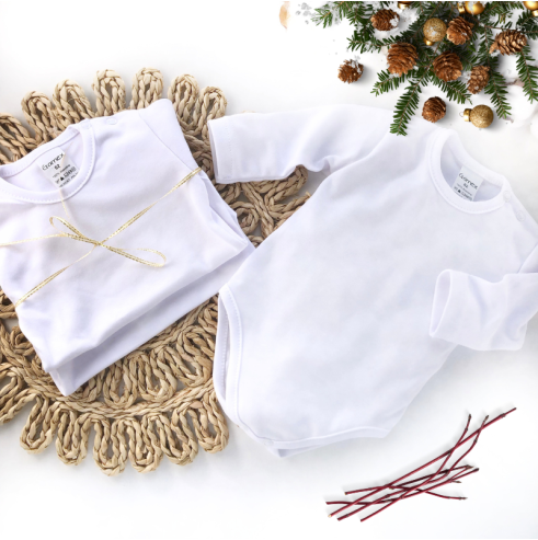 Białe body niemowlęce 100% bawełny  | OLYMPIA KIDS STYLE