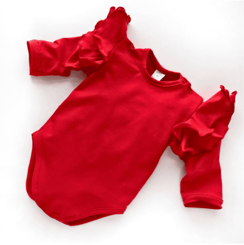 Body dziecięce z dużymi  falbankami | OLYMPIA KIDS STYLE