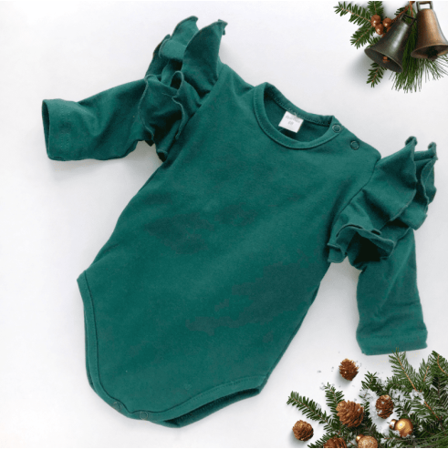 Body dziecięce  MOTYLEK zielone