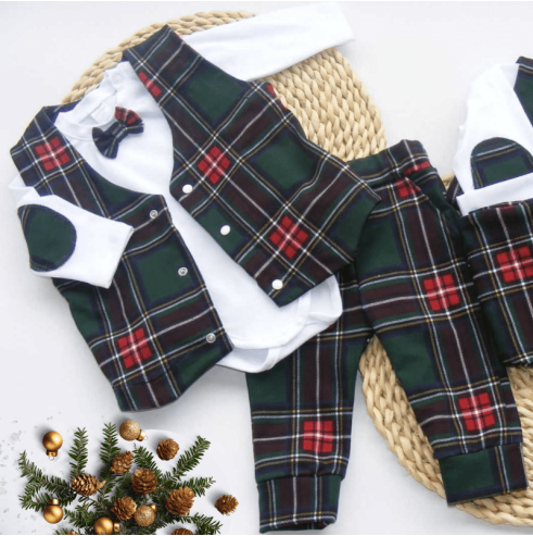 Body z muszką, kamizelką i spodenkami | OLYMPIA KIDS STYLE