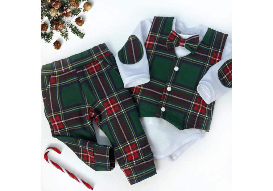 Body z muszką, kamizelką i spodenkami | OLYMPIA KIDS STYLE