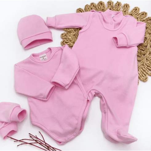 Bawełniana wyprawka dla niemowlaka 5-części | Olympia Kids Style