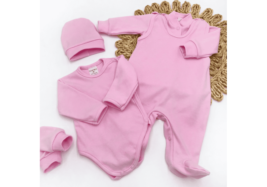 Bawełniana wyprawka dla niemowlaka 5-części | Olympia Kids Style