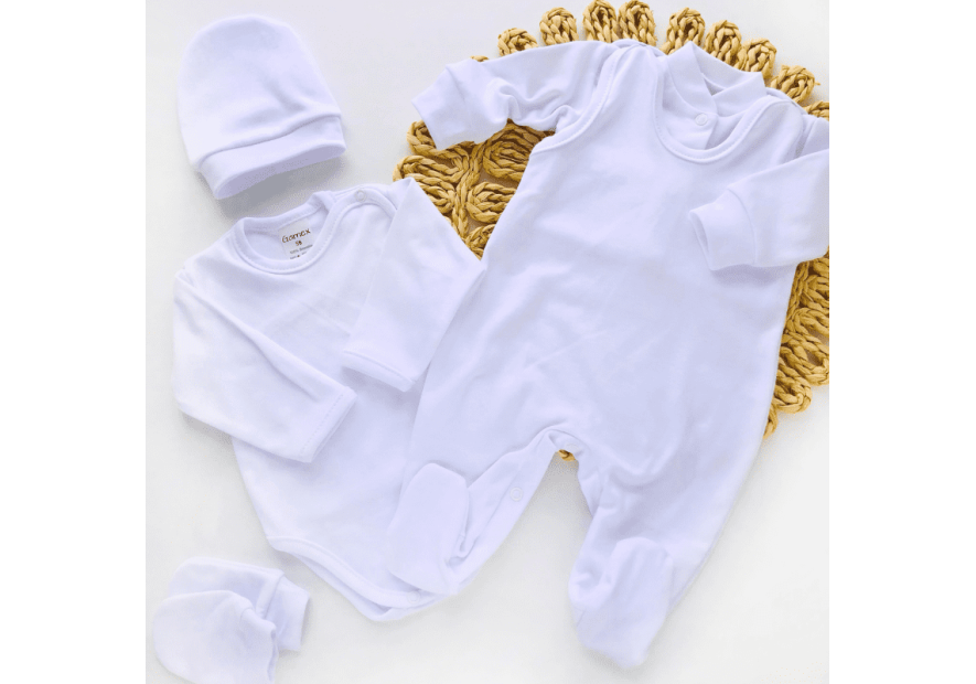 Bawełniana wyprawka dla niemowlaka 5-części | Olympia Kids Style