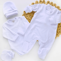 Bawełniana wyprawka dla niemowlaka 5-części | Olympia Kids Style