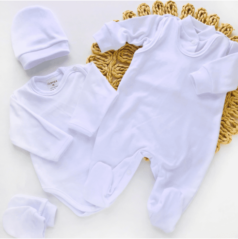 Bawełniana wyprawka dla niemowlaka 5-części | Olympia Kids Style