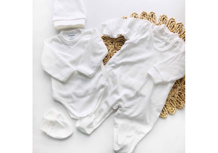 Bawełniana wyprawka dla niemowlaka 5-części | Olympia Kids Style