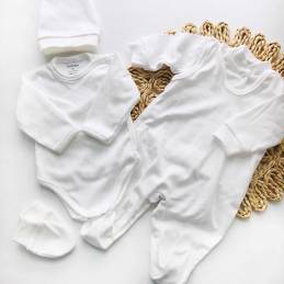 Bawełniana wyprawka dla niemowlaka 5-części | Olympia Kids Style