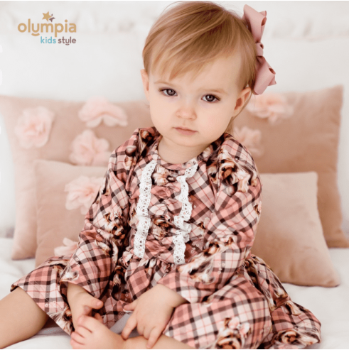 Sukienka bawełniana dla dziewczynki  | Olympia kids style