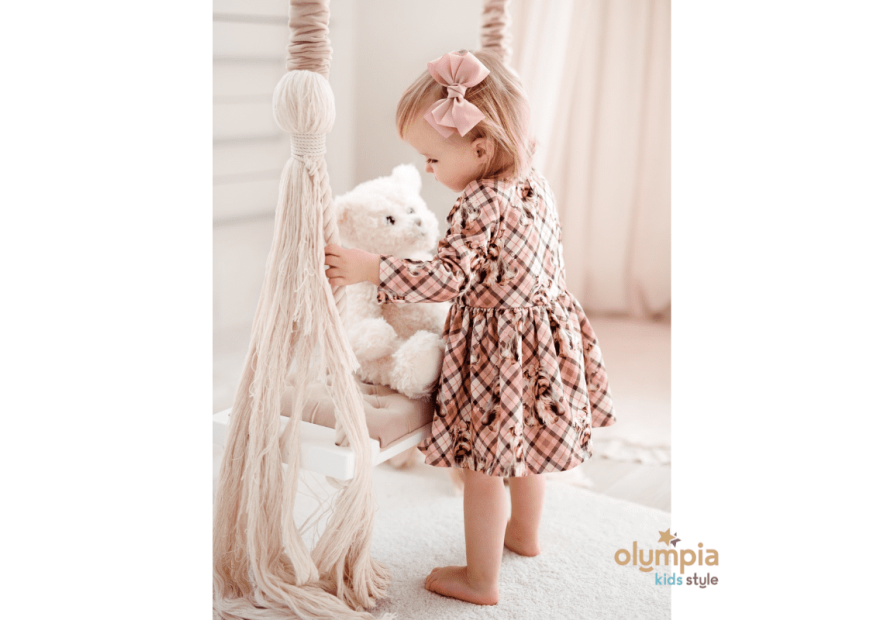 Sukienka bawełniana dla dziewczynki  | Olympia kids style
