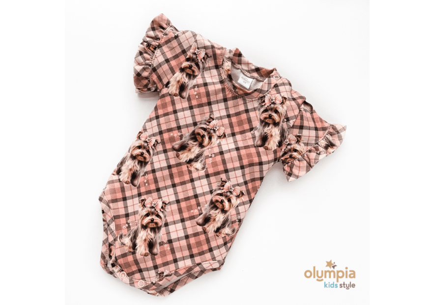 Body dla niemowlaka z krótkim rękawem- OLYMPIA KIDS STYLE