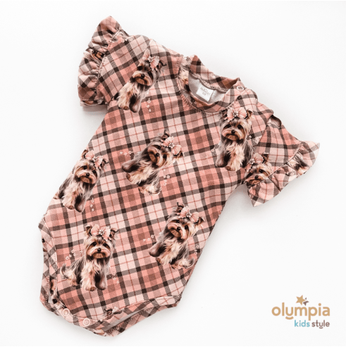 Body dla niemowlaka z krótkim rękawem- OLYMPIA KIDS STYLE