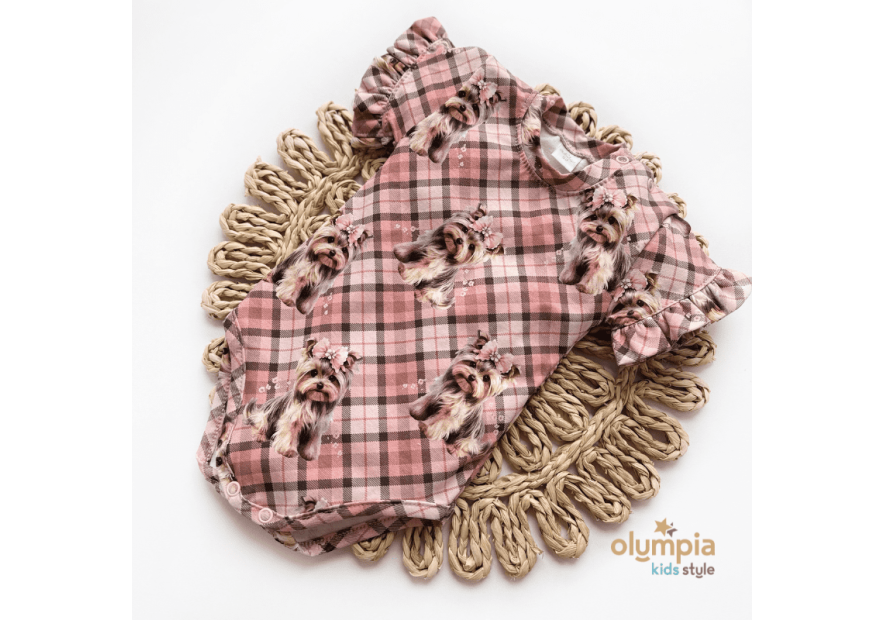 Body dla niemowlaka z krótkim rękawem- OLYMPIA KIDS STYLE