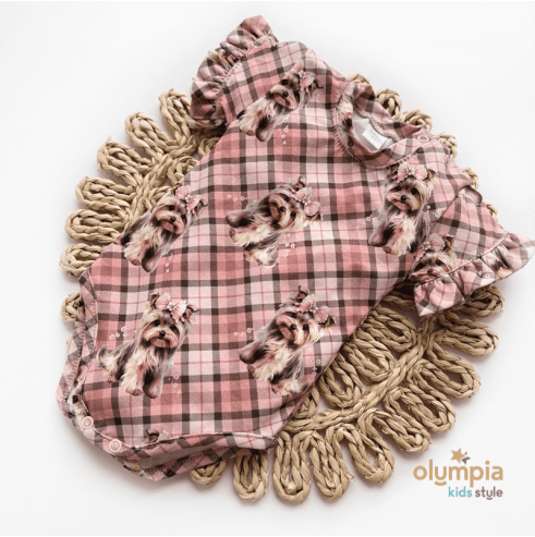 Body dla niemowlaka z krótkim rękawem- OLYMPIA KIDS STYLE