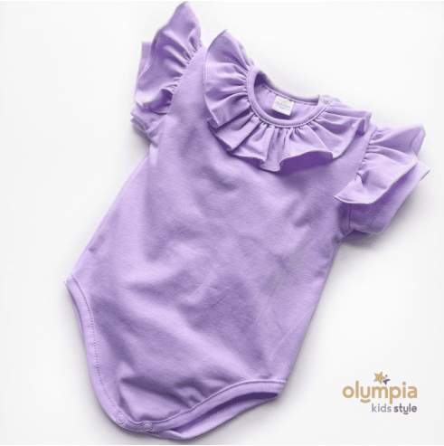 Bluzka z legginsami i ozdobnymi falbankami | Olympia Kids Style