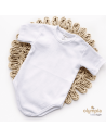 BODY niemowlęce białe krótki rękaw