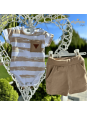 Komplet chłopięcy body i szorty  |OLYMPIA KIDS STYLE
