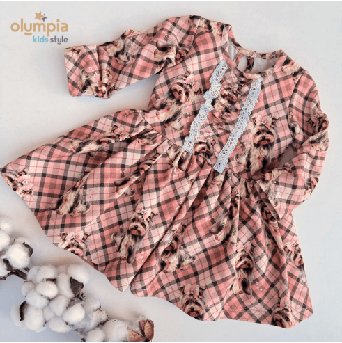 Sukienka bawełniana dla dziewczynki  | Olympia kids style