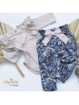 Komplet body niemowlęce z falbanką i spodenki |OLYMPIA KIDS STYLE