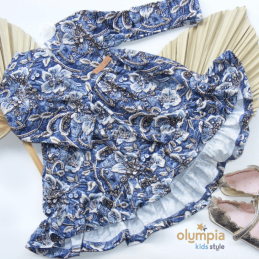 Bawełniana sukienka  dla dziewczynki | Olympia Kids Style