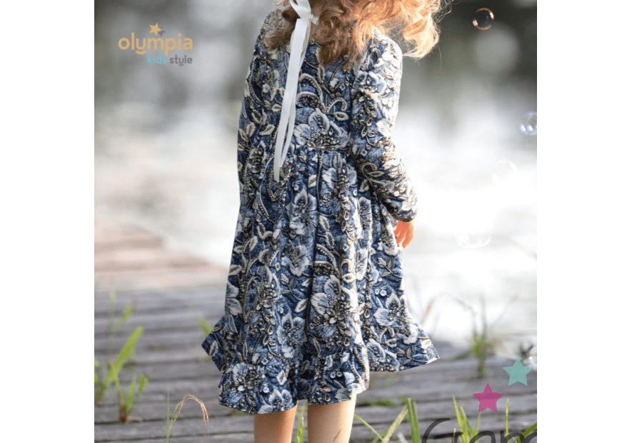 Bawełniana sukienka  dla dziewczynki | Olympia Kids Style