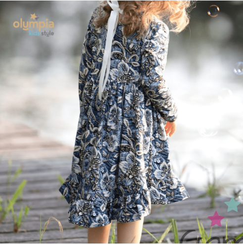 Bawełniana sukienka  dla dziewczynki | Olympia Kids Style