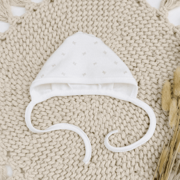 Czapka dla noworodka KOKARDKA