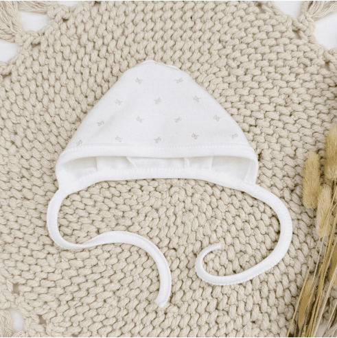 Czapka dla noworodka KOKARDKA