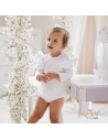 Body dziecięce MOTYLEK białe długi rękaw