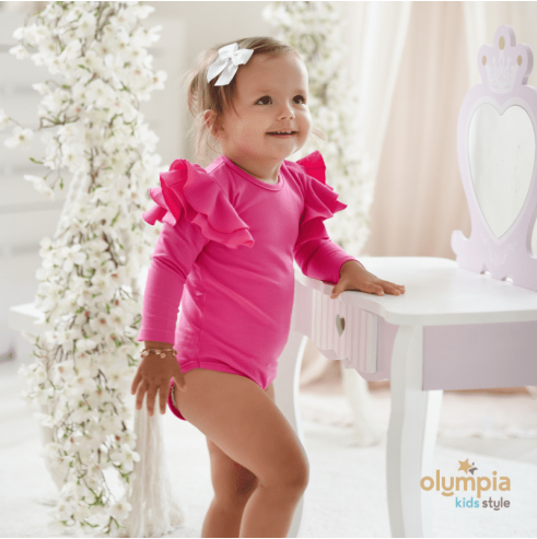 Body dziecięce  MOTYLEK fuksja