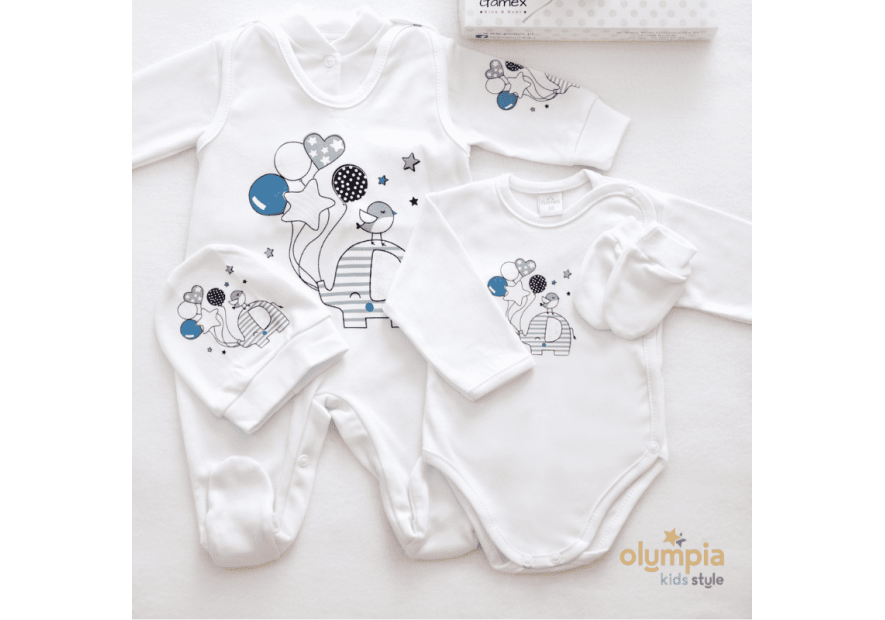 Bawełniana wyprawka dla niemowlaka 5-części