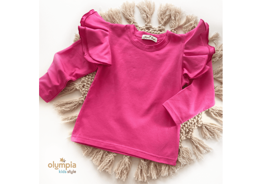 Bluzka dziecięca z dużymi  falbankami | OLYMPIA KIDS STYLE